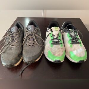 Under Armour Kids Sneakers - Gray and Green